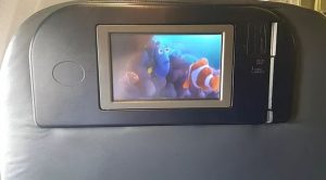 business class flights private screen